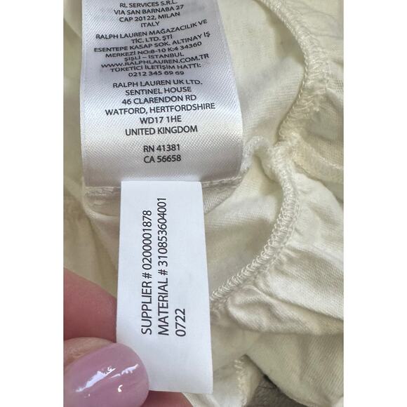 Ralph Lauren Polo Kids Long Sleeve Baby Top sz 6M NWT Flaw - Picture 9 of 10